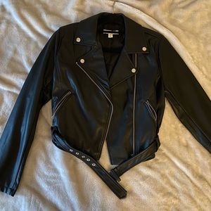 AND NOW THIS Faux Leather Jacket